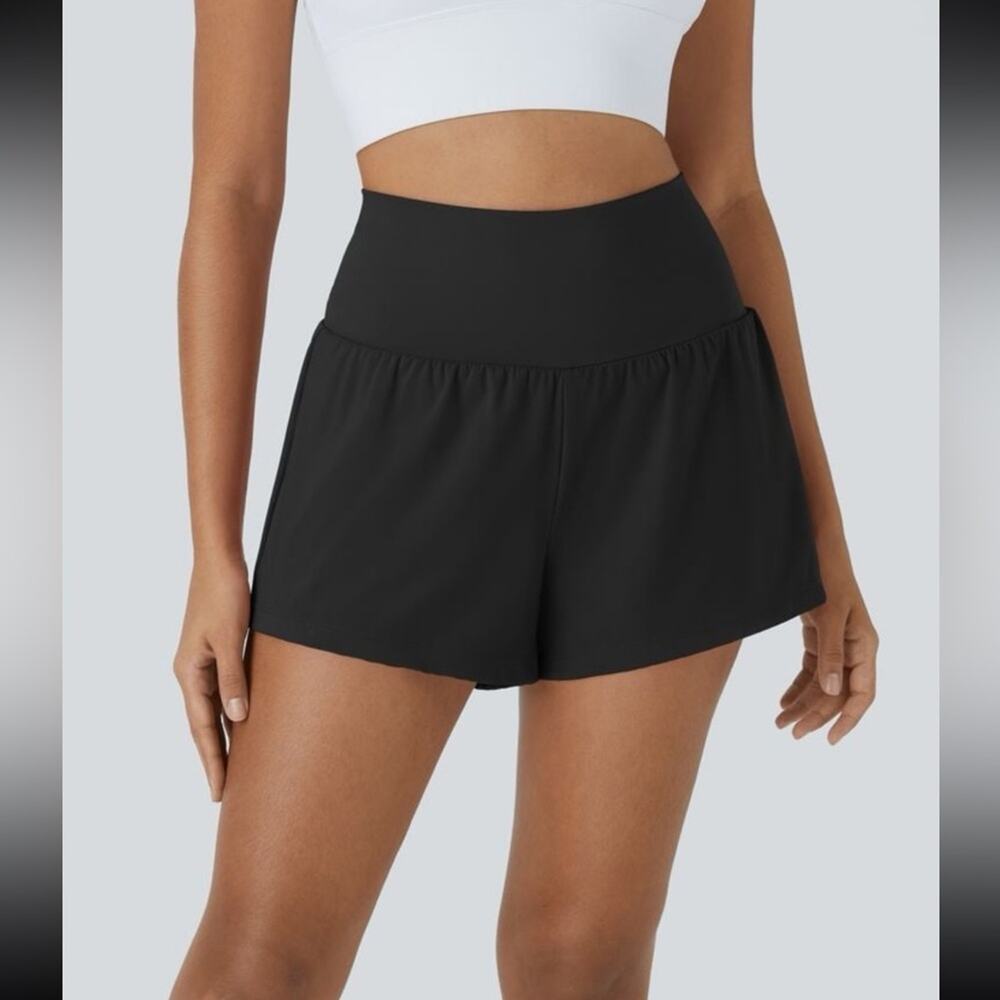 NWT Halara SoftlyZero Super High Waisted Cool Touch Yoga
Short Pockets black xs